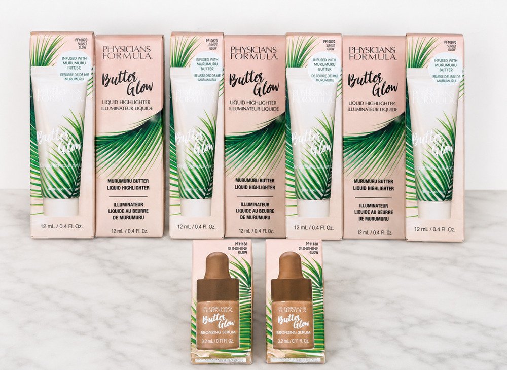 Physicians Formula Butter Glow Lot 5 Liquid Highlighters + 2 Bronzing Serums NEW